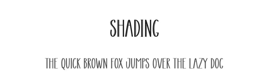 Shading by Scratchones — Script Handwritten Font