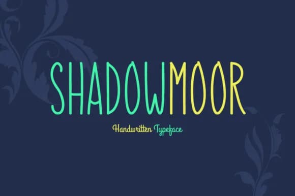 Shadowmoor Font by Spanking Fonts — Script Handwritten Font