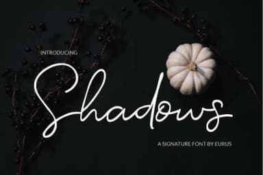 Shadows Font by Eurus 99 — Script Handwritten Font — thumbnail 1