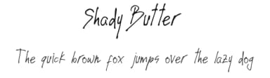 Shady Butter by Moontesk — Script Handwritten Font — thumbnail 1