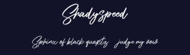 Shadyspeed by Maulana Creative — Script Handwritten Font — thumbnail 2