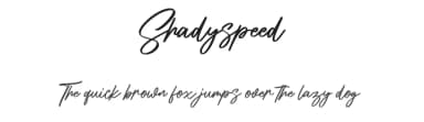 Shadyspeed by Maulana Creative — Script Handwritten Font — thumbnail 1