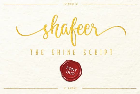 Shafeer Duo Font by Abodaniel — Script Handwritten Font — preview 1