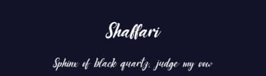 Shaffari by Kong Font — Script Handwritten Font — thumbnail 2