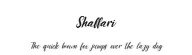 Shaffari by Kong Font — Script Handwritten Font — thumbnail 1