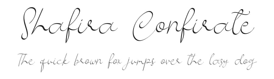 Shafira Confirate by Eddy Goodboy — Script Handwritten Font