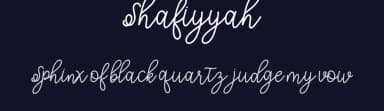 Shafiyyah by mightype — Script Handwritten Font — thumbnail 2