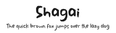 Shagai by Tiny Hand Letter — Script Handwritten Font — thumbnail 1