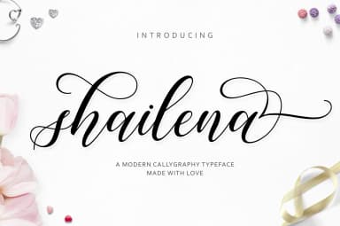 Shailena Font by Jamalodin — Script Handwritten Font — thumbnail 1