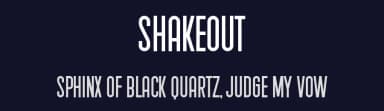Shakeout by Vladimir Nikolic — Sans Serif Font — thumbnail 2