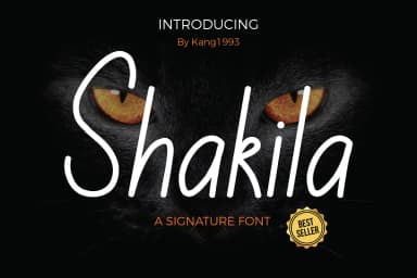 Shakila Font by Kang1993 — Script Handwritten Font — thumbnail 1