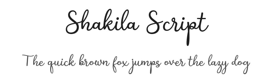 Shakila Script by Alifinart Studio — Script Handwritten Font