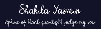 Shakila Yasmin by Rizka Prayuda — Script Handwritten Font — thumbnail 2