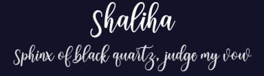 Shaliha by Mr Letters — Script Handwritten Font — thumbnail 2