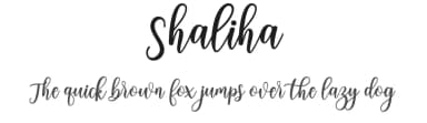 Shaliha by Mr Letters — Script Handwritten Font — thumbnail 1