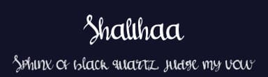 Shalihaa by Alfatih Std. — Script Handwritten Font — thumbnail 2