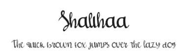 Shalihaa by Alfatih Std. — Script Handwritten Font — thumbnail 1