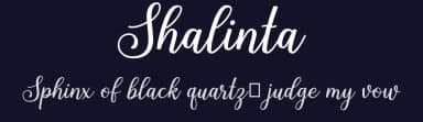 Shalinta by Sibelumpagi — Script Handwritten Font — thumbnail 2