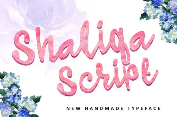 Shaliqa Script Font by QueenType — Script Handwritten Font