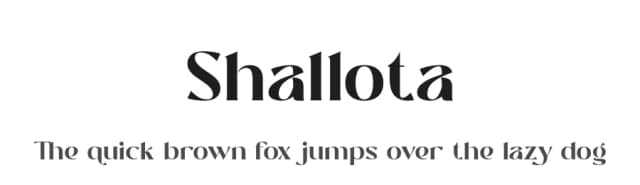 Shallota by Eka Hermawan — Serif Font
