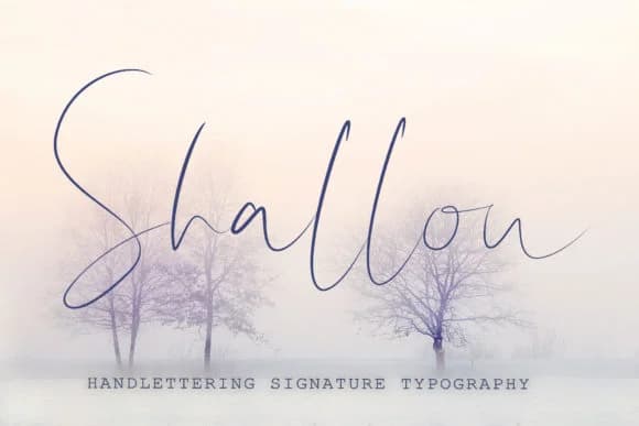 Shallou Script Font by Digital Hustler — Script Handwritten Font