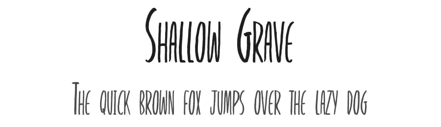 Shallow Grave by JSH creates — Script Handwritten Font