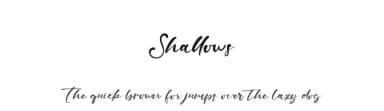Shallows by Kong Font — Script Handwritten Font — thumbnail 1
