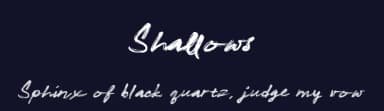 Shallows by Ali Hamidi — Script Handwritten Font — thumbnail 2