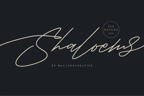 Shaloems Font by Maulana Creative — Script Handwritten Font