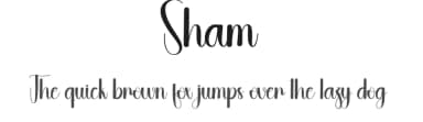 Sham by Andi Moz — Script Handwritten Font — thumbnail 1