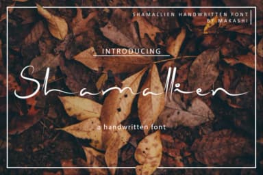Shamallien Font by kammaqsum — Script Handwritten Font — thumbnail 1