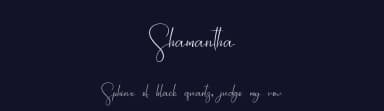 Shamantha by niyos — Script Handwritten Font — thumbnail 2