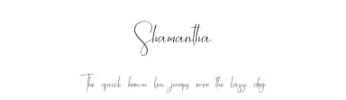 Shamantha by niyos — Script Handwritten Font — thumbnail 1