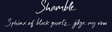 Shamble by Mabhal Studio — Script Handwritten Font — thumbnail 2