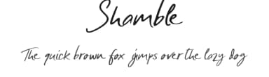 Shamble by Mabhal Studio — Script Handwritten Font — thumbnail 1