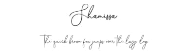 Shamissa by Ssid 168 — Script Handwritten Font — thumbnail 1