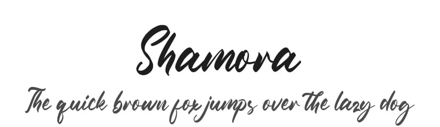 Shamora by FatmaStudio — Script Handwritten Font