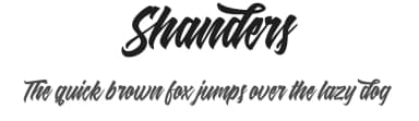 Shanders by Dirtyline Studio — Script Handwritten Font — thumbnail 1