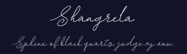Shangrela by Halim Antoni — Script Handwritten Font — thumbnail 2
