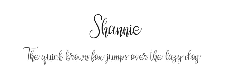 Shannie by niyos — Script Handwritten Font
