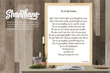 Shanthans Font by Runsell Graphic — Script Handwritten Font — thumbnail 5