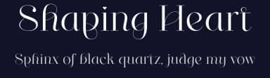 Shaping Heart by Saridezra — Sans Serif Font — thumbnail 2