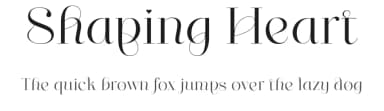 Shaping Heart by Saridezra — Sans Serif Font — thumbnail 1