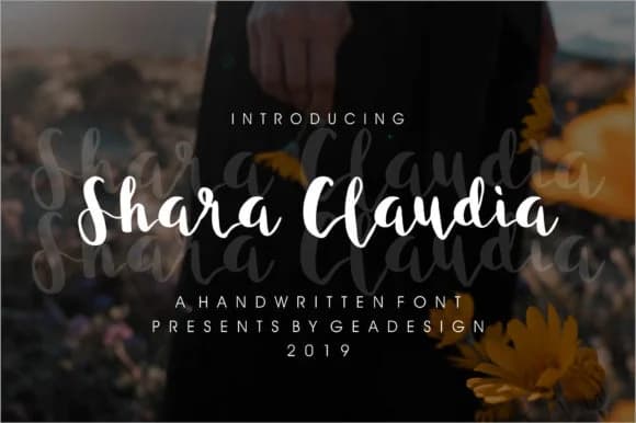 Shara Claudia Font by geadesign — Script Handwritten Font