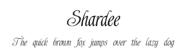 Shardee by Bright Ideas — Script Handwritten Font