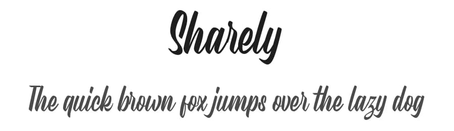Sharely by Arterfak Project — Script Handwritten Font — preview 1