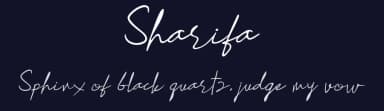 Sharifa by Ishmael Studio — Script Handwritten Font — thumbnail 2