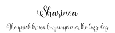Sharinca by niyos — Script Handwritten Font — thumbnail 1
