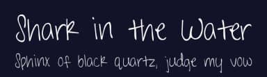 Shark in the Water by Kimberly Geswein — Script Handwritten Font — thumbnail 2