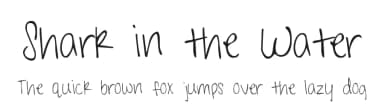 Shark in the Water by Kimberly Geswein — Script Handwritten Font — thumbnail 1